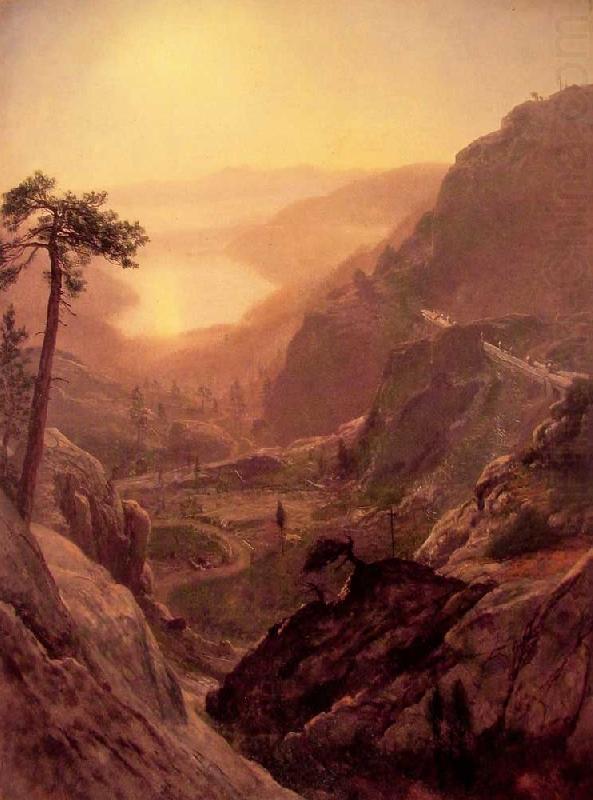 Albert Bierstadt View of Donner Lake, California china oil painting image